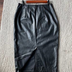 Abercrombie Vegan Leather Midi skirt